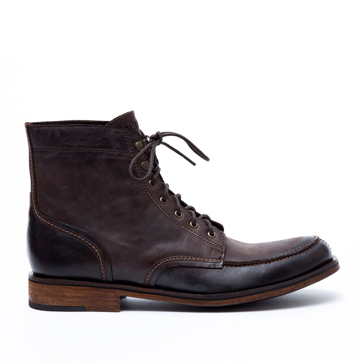 dark brown leather boots 