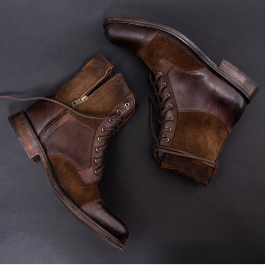 brown leather boots 