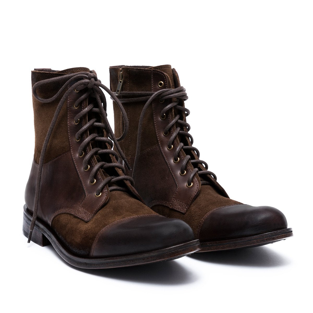 brown leather boots 