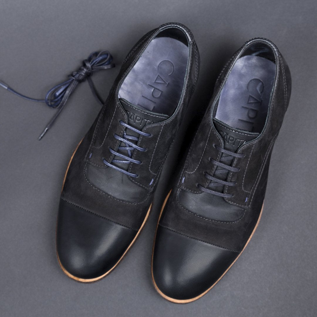 Derby Polo Black - Leather Shoes